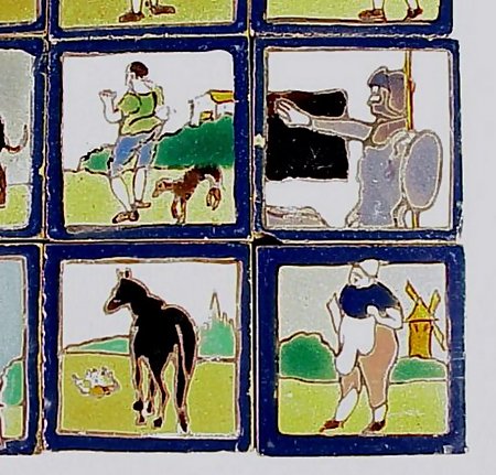 16 Arts &amp; Crafts Spanish Don Quixote Tiles