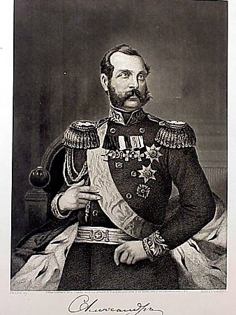 Czar Alexander II Portrait Engraving