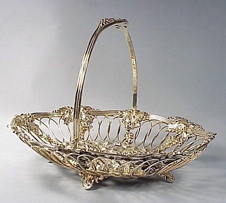 George III Scottish Sterling Silver Sweetmeat Basket