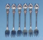 6 Victorian Sterling Silver Cocktail Forks