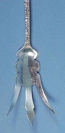 Stieff &quot;Rose&quot; Sterling Silver Lettuce Fork