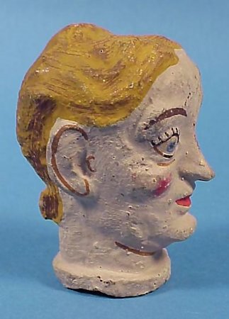 Vintage Composition Folk Art Puppet Head