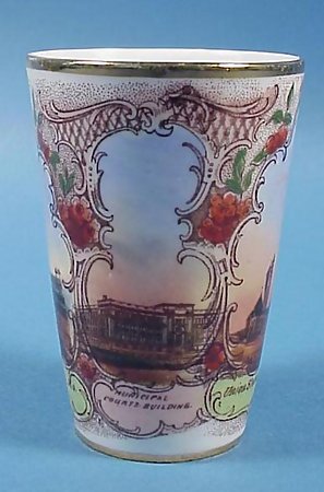 German Porcelain &quot;St. Louis&quot; Souvenir Glass