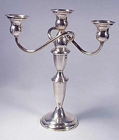 Vintage Sterling Silver Candlelabra