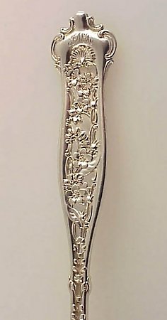Victorian Whiting DRESDEN Sterling Silver Berry Spoon