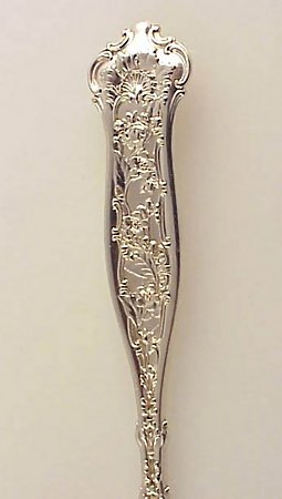 Victorian Whiting DRESDEN Sterling Silver Berry Spoon