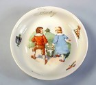 Victorian German Porcelain Baby's Nursery Rhyme Dish