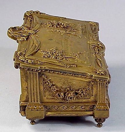 French Louis XVI Bronze Jewel Box