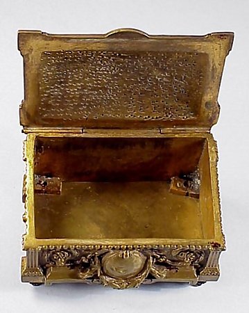 French Louis XVI Bronze Jewel Box