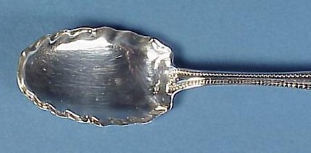 Whiting &quot;Bead&quot; Sterling Silver Sugar Spoon