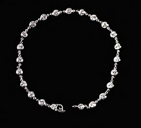 Tiffany Peretti Platinum &  2.3 Carat Diamond Bracelet