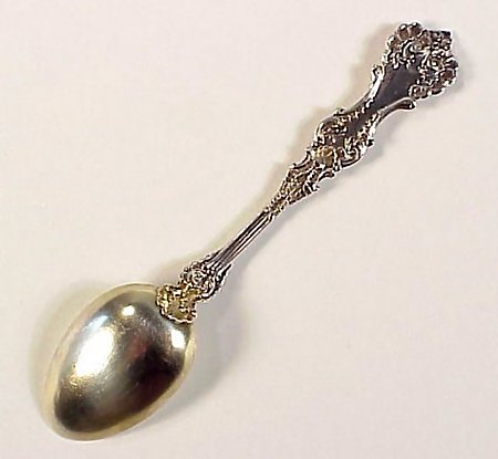9 Whiting Sterling Silver POMPADOUR Demitasse Spoons
