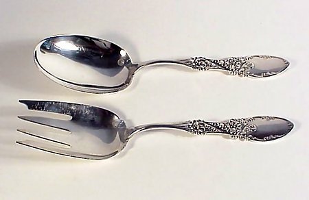 Frank Whiting Sterling Silver TYROLEAN Salad Servers