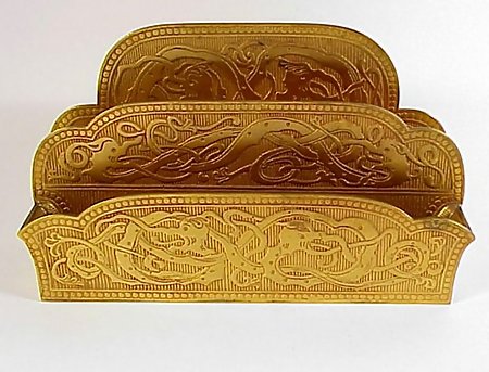 Marshall Field Gilt Bronze Arts &amp; Crafts Desk Set