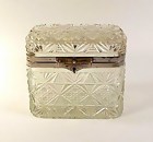 Imperial Russian Pressed Glass Tea Caddy