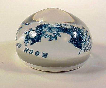 South Jersey “Rock of Ages” Frit Glass Paperweight