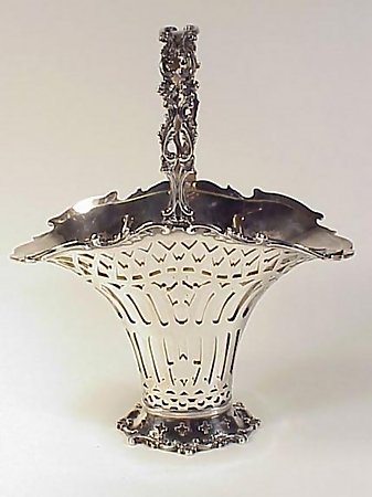 Victorian Frank W. Smith Sterling Silver Bride’s Basket