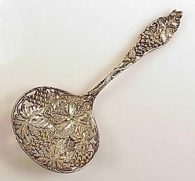 Victorian Watson Sterling Silver GRAPE Bonbon Spoon