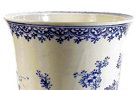 Rare Chinese Export Porcelain Canton Garden Jardiniere
