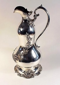 Art Nouveau Shreve Sterling Golf Trophy Wine Ewer