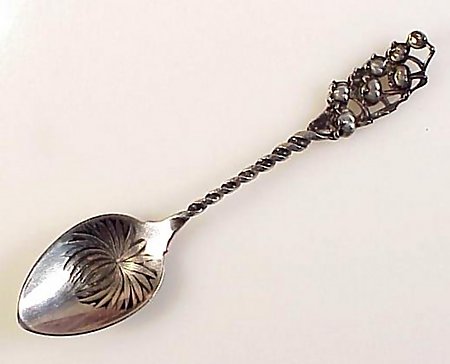 12 Whiting Sterling LILY OF THE VALLEY Demitasse Spoons