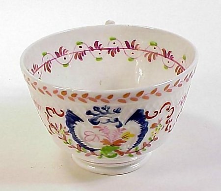 English Pink Lustre Porcelain Cup &amp; Saucer