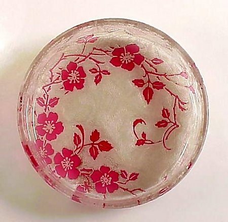 Victorian Baccarat Art Glass Cameo Glass Powder Box