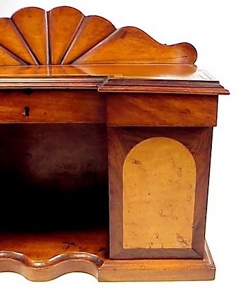 Victorian Inlaid Mahogany Miniature Sideboard Tea Caddy