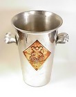 French Art Deco Spun Aluminum Dopff Champagne Bucket