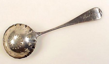 Whiting ANTIQUE LILY ENGRAVED Sterling Sugar Sifter
