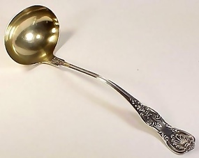Victorian Whiting Sterling Silver OLD KING Soup Ladle