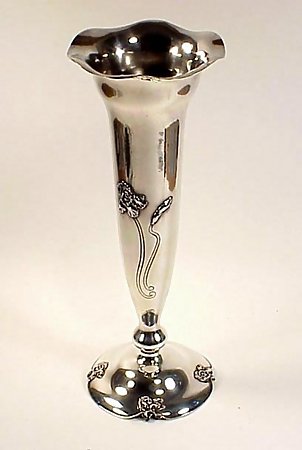 Shreve &amp; Co. Art Nouveau Sterling Silver Vase