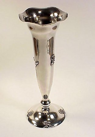 Shreve &amp; Co. Art Nouveau Sterling Silver Vase