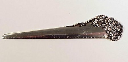 Kirk REPOUSSE Sterling Silver Letter Opener Ruler