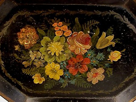 Late Victorian Tole Painted Tray