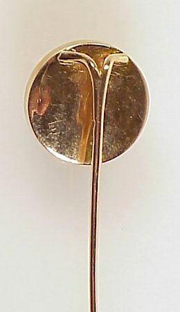 Victorian 18K Gold Essex Crystal Steeplechase Stick Pin