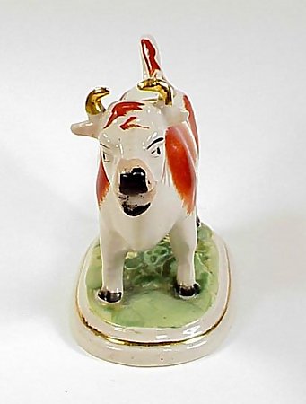 Staffordshire Pottery Cow Creamer