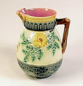 Etruscan Majolica WILD ROSE Small Pitcher