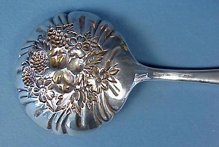 Kirk REPOUSSE Sterling Large Berry Spoon