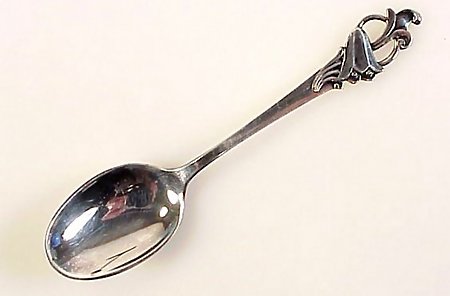 12 Swedish Art Deco Sterling Silver Demitasse Spoons