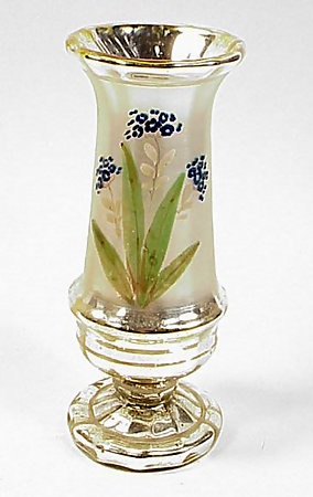 Victorian Mercury Glass Footed Vase