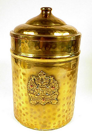 Imperial Russian Double Eagle Brass Humidor