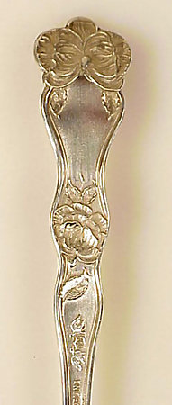 Art Nouveau Sterling Silver Olive Serving Spoon
