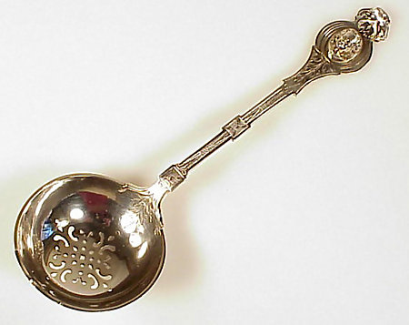 Victorian Sterling Silver Medallion Sugar Sifter