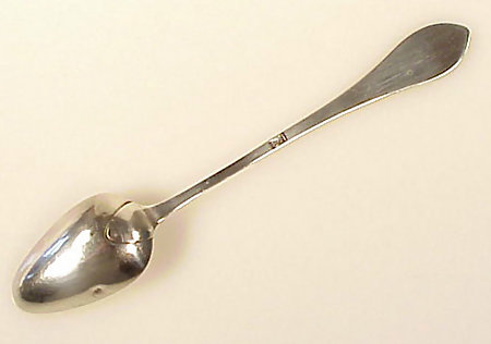 John Brown Baltimore Coin Silver Rattail Pap Spoon