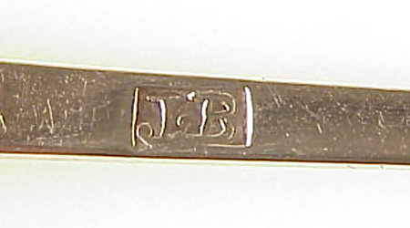 John Brown Baltimore Coin Silver Rattail Pap Spoon