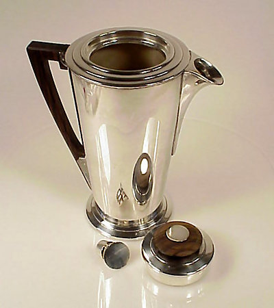 Art Deco Silverplate ILE DE FRANCE Cocktail Shaker