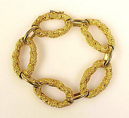 Signed Henry Dunay 18K Gold Necklace, Bracelet &amp; Brooch