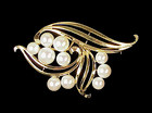 Mikimoto 14K Yellow Gold & Cultured Pearl Brooch