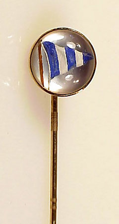 14K Gold Essex Crystal Larchmont Yacht Club Stickpin